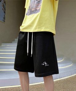 ハーフパンツ ショート | パンツ メンズ ワイドパンツ ハーフパンツ 5分丈 ウエストゴム 夏新作 シンプル プリント ゆったり 20代 30代 サマーパンツ 夏服 40代 スポーツ 大きいサイズ