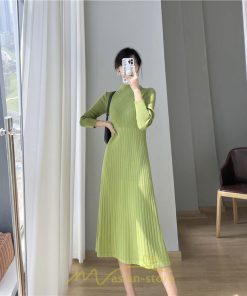 ニットワンピース | レディース 冬 きれいめ ニットフレア ロング おしゃれ タートルネック 秋冬 送料無料 通勤 可愛い おしゃれ デート 20代30代40代50代