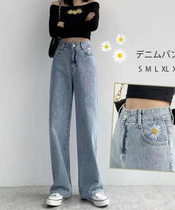 デニム | ヴィンテージライクデニム パンツ ボトムス ハイウエスト シンプル カジュアル レディース