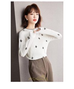 シャツ・ブラウス | ブラウス レディース 長袖 50代 白 シャツ ゆったり トップス きれいめ フォーマル 20代 30代 40代 通勤 刺繍 冬 オシャレ 可愛い ナチュラル 秋 キレイめ 上品