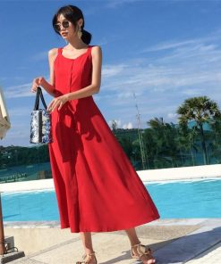 マキシ | ロングワンピース 2020春夏 キャミワンピ レディース マキシ丈ワンピ リゾートワンピース 背中見せ 海旅行 フレアワンピース セクシー XL 無地 L S M