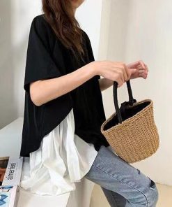 シャツ・ブラウス | トップス ブラウス 裾レイヤード 重ね着 無地 通勤 セレモニー きれいめ レディース 春 ファッション カジュアル 優雅 細身 シフォン エレガント 夏物 重ね着風