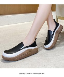 スニーカー | スリッポン レディース おしゃれ 紐なし 無地 厚手あり スリッポン大人カジュアル 厚底スニーカー 厚底スリッポン ローカットスニーカーレディース