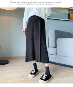 スカート | 妊婦服 マタニティシンプル 秋 冬 コーデ 着痩せ ニット妊婦 産前 産後 大きいサイズ ソフト ウエスト調整 お出かけ 秋 柔らか