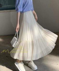 スカート | レディース チュール春夏 コーデ ウエストゴム ロングフレア着痩せ 通勤 マキシ カジュアル 20代30代40代50代 プリーツ