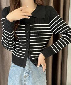 ニット・セーター | ボーダー柄 ニット トップス レディース