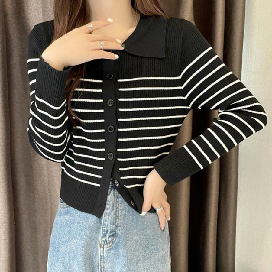 ニット・セーター | ボーダー柄 ニット トップス レディース