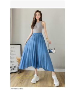 新作 | リネンパンツ 夏 ガウチョパンツ スカーチョ 体型カバー ワイドパンツ レディース ガウチョ ボトムス ゆったり 涼しい キュロット 春夏 ウエストゴム ズボン