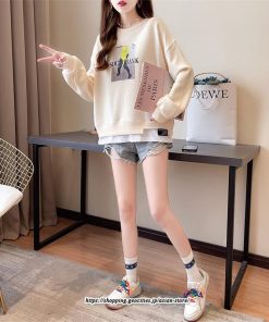 パーカー | トレーナー レディース おしゃれ スウェット 長袖 トップス 春 秋 大きいサイズ レイヤード風 韓国 ゆったり コットン 送料無料 丸首 クルーネック 綿 重ね着風