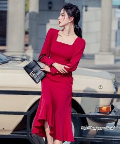 タイト | セクシーワンピース 二次会ワンピース 上品 高級感 ワンピース 長袖 タイトワンピース スリム 美ライン オフィス お呼ばれワンピース 結婚式 通勤 フォーマル