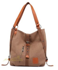 女性用バッグ | ショルダーバッグ リュック バッグ カバン レディース 帆布バッグ ズック カジュアル 旅行 肩掛け 手提げ シンプル エコバッグ ハンド 通勤通学 洗え 便利 収納