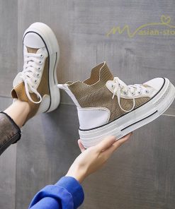 スニーカー | 厚底レディース ハイカット 4cmヒール 靴 軽量 歩きやすい 疲れにくい 美脚 ウォーキングシューズ ショートブーツ ナースシューズ