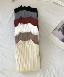 ニット・セーター | 秋 冬 ニット セーター 長袖 プチハイネック レディース トップス 無地 洗えるニット お洒落 シンプル トレンド ゆるシルエットインナー 上品 OL きれいめ 通勤