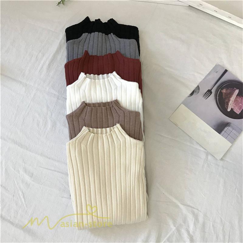 ニット・セーター | 秋 冬 ニット セーター 長袖 プチハイネック レディース トップス 無地 洗えるニット お洒落 シンプル トレンド ゆるシルエットインナー 上品 OL きれいめ 通勤