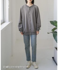 コート・ジャケット | コクーン2WAYカーデ カーディガン レディース 長袖 ジャケット アウター ゆったり コート 秋冬 スタンドカラー 前後 ミドル丈 ボタン ポケット トレーナー