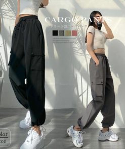 ワイドパンツ | ストリート風カーゴパンツ レディース