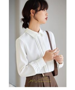 シャツ・ブラウス | ブラウス レディース 長袖 50代 白 シャツ ゆったり トップス きれいめ フォーマル 上品 フェミニン 高品質 20代 30代 お出かけ シフォン 通勤 OL 40代