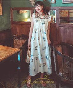 マキシ | ワンピース 夏 レディース リゾートワンピ ロングワンピース きれいめ 夏ワンピ エスニック 花柄 ノースリーブ 海外旅行 レトロ 夏服 ロング サマーワンピース