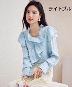 シャツ・ブラウス | ブラウス シャツ レディース 上品 ブラウス きれいめ 通勤 OL ビジネス ゆったり 可愛い フリル 秋服 2022新作 20代30代40代50代 オフィス キレイめ