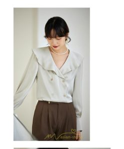 シャツ・ブラウス | ブラウス シャツ レディース 40代 上品 ブラウス きれいめ 通勤 OL ビジネス ゆったり 2022新作 上品 エレガント 高級感 Ｖネック フォーマル フェミニン