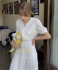 マキシ | ワンピース レディース 夏 40代 きれいめ 膝丈ワンピース 半袖 シフォンワンピ フリル ロング丈ワンピ オシャレ 着痩せ カジュアル 上品 上品 エレガント 新作