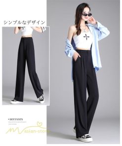 ワイドパンツ | レディース パンツ ボトムス ズボン ハイウエストパンツ 体型カバー ストレート ロングパンツ ゆったり 春夏 美脚 お洒落 カジュアル
