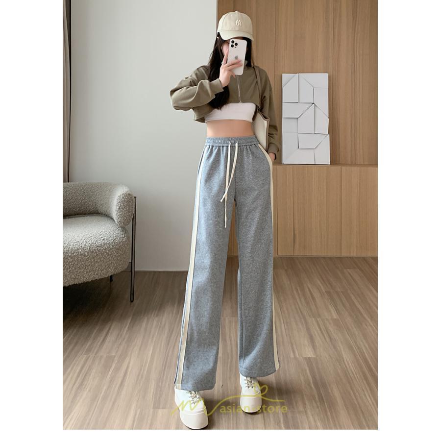 チノ・テーパード・ジョガー・スキニーパン | スウェットパンツ レディース コーデ ボトムス ワイドパンツ 美脚 ハイウェスト スリム 着痩せ ロング 送料無料 サイドライン お出かけ 部屋着 美脚 脚長