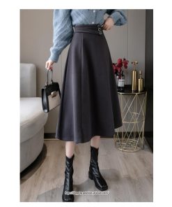 スカート | レディース ロング フレア Aライン 秋冬 送料無料 無地 きれいめ 30代 40代 50代 着やせ 上品 通勤 通学 秋冬 2022新作 キレイめ 暖か 通勤 ラシャ
