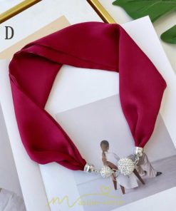 マフラー・スカーフ | スカーフ レディース 春夏秋用 無地 飾り付き プレゼント ギフト 通勤 お出かけ リゾート 旅行 大人可愛い 上品 お洒落 同窓会 食事会 卒園式 エレガント 入園式