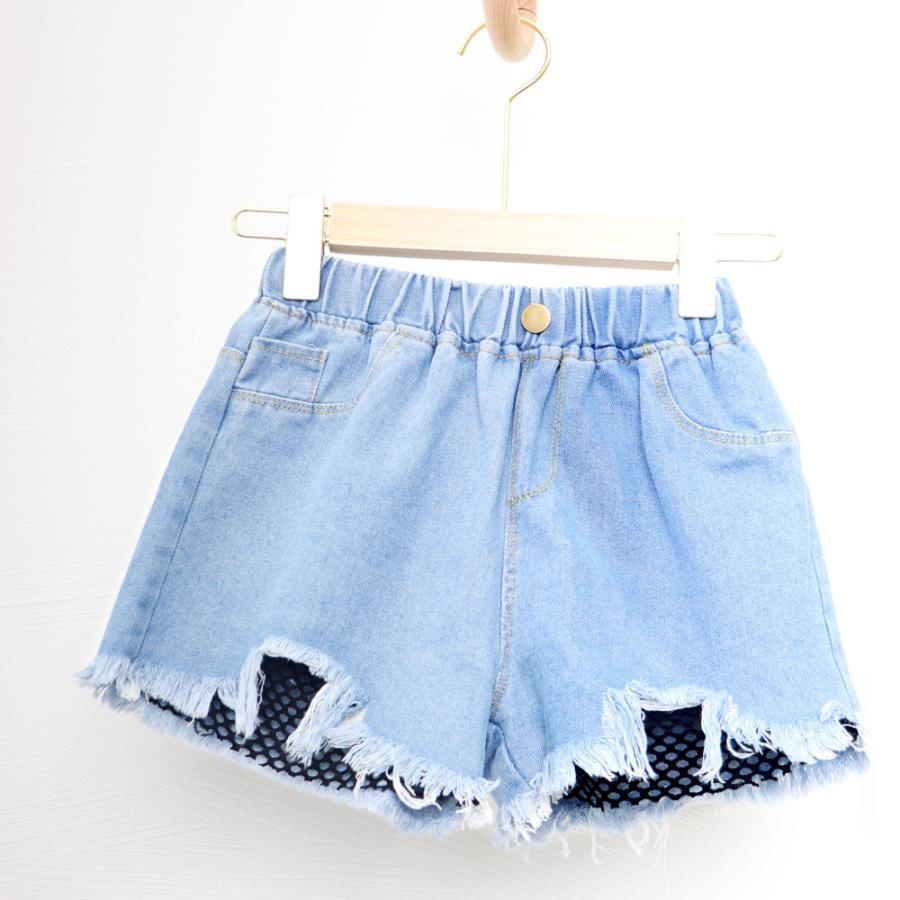(子供)その他 | キッズ ダメージ デニムショートパンツ