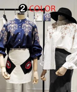 シャツ・ブラウス | 即日発送 シャツ ブラウスシャツ レディーストップス 刺繍シャツ フリル袖 40代 50代 花 長袖シャツ 春シャツ 夏秋 オフィス 大人 20代 通学 上品 30代 通勤