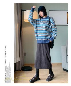 スカート | ニットマタニティウェア レディース 秋冬 コーデ 裾口スリット 妊婦服 産前産後 ハイウエスト マタニティスカート 大きいサイズ ゆったり ウエスト調整