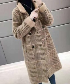 トレンチコート | グレンチェック チェスターコート 韓国