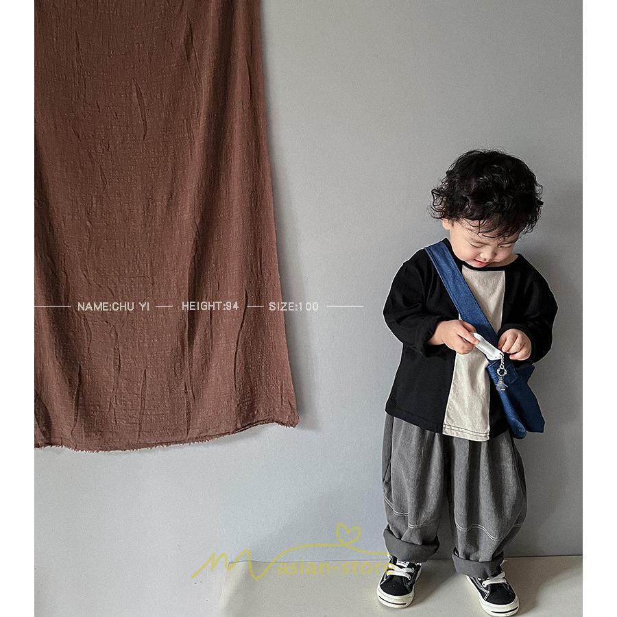 衣装 服 | 子供服 子ども服 長袖Tシャツ キッズ ベビー 女の子 ロンT トップス 長袖 男の子 男女兼用 可愛い シンプル オシャレ 柔らかい コットン 高品質 着替え