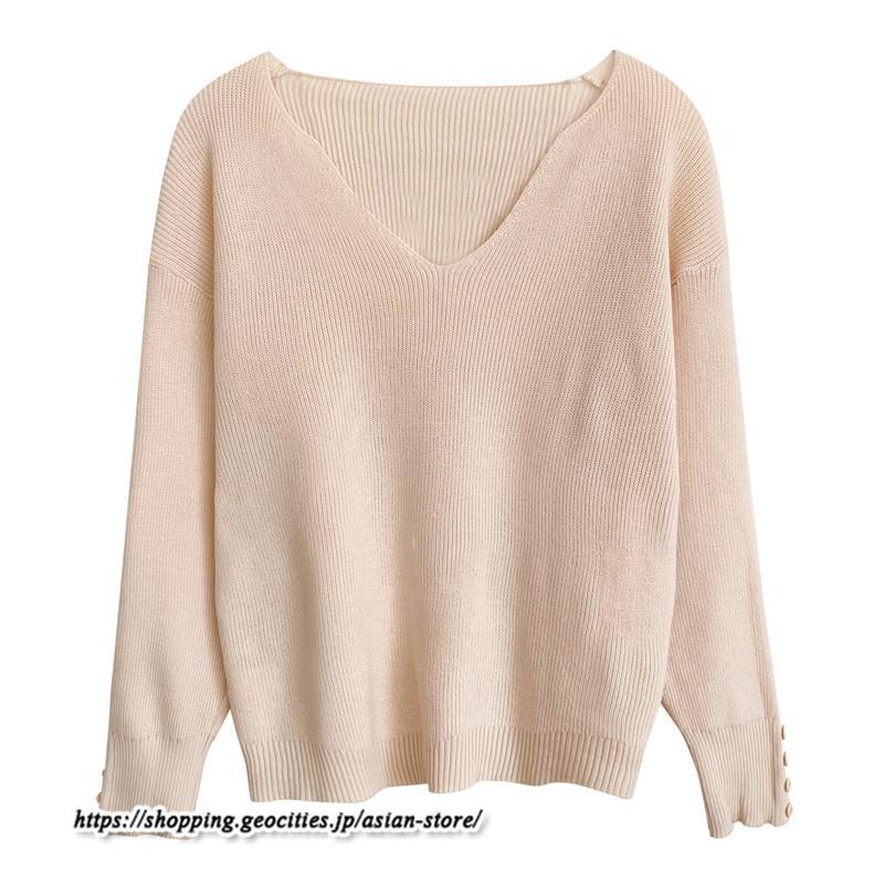 ニット・セーター | カットソー ニット レディース リブニット 長袖 秋冬 春 トップス スリム ストレッチ インナー 無地 長袖カットソー 長袖ニット 通学通勤 プルオーバー 着痩せ