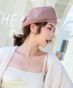 レディース | ベレー 秋新作 ベレー帽 帽子 上品 女性用 秋冬 美しい おしゃれ ひも付き ベレーキャップ 冬コーデ カジュアル 人気 女性帽子 おしゃれ 千鳥格子