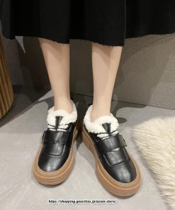 ブーツ | ムートンレディース 靴 スノーシューズ 裏起毛 防寒 内ボア 冬靴 おしゃれ 2022新作 疲れない あったか 保温 美脚 冬