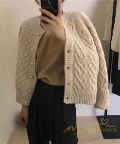 カーディガン | ニットショート丈 アウター レディース 羽織り 無地 長袖 ライトアウター セーター 秋冬 ニット 可愛い 20代30代 通学通勤