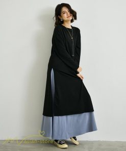 セットアップ | ワンピース 秋スカート レディース 秋物 ロングワンピース ロングスカート フリーサイズ 2点セット 着回し ウエストゴム 可愛い ゆったり 無地