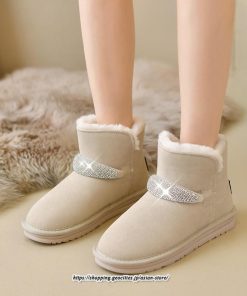 ブーツ | ムートンレディース 靴 スノーシューズ 裏起毛 防寒 内ボア 冬靴 おしゃれ 2022新作 美脚 疲れない 保温 美脚 歩きやすい あったか 可愛い 冬