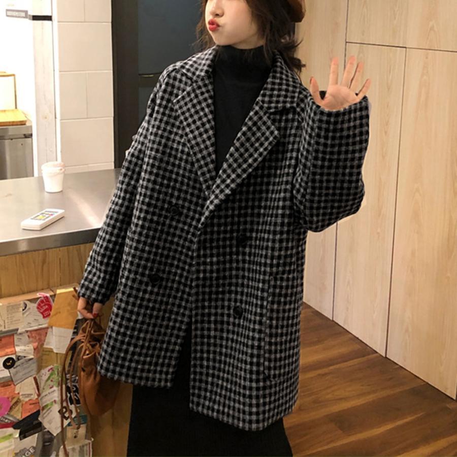 ジャケット・ブルゾン | テーラードジャケット チェック柄 コート