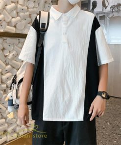Tシャツ | ポロシャツ メンズ 切り替え メンズシャツ 半袖 カジュアル シンプル 無地 ポロ プルオーバー 夏新作 カッコウイイ トップス 半袖サマーシャツ 夏服