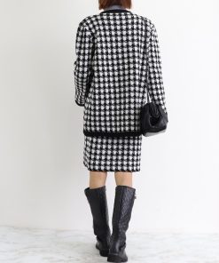 セットアップ | 千鳥柄 ニットレディース