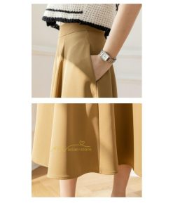 スカート | ハイウエスト ロングレトロ Aライン女性 マキシ丈ボトムス 春秋 夏 お洒落 カジュアル 2022 エレガント 20代30代40代 通勤