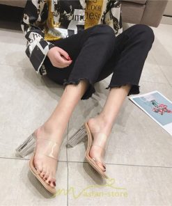 パンプス | ハイヒール ヒール5cm7cm9cm オープントゥ レディース 夏 サンダル 太めヒール お出かけ 歩きやすい 痛くない 美脚靴 海 トレンド カワイイ 滑り止め