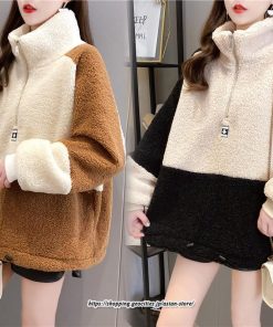 パーカー | スウェット トレーナー トップス 長袖 クルーネック 丸首 大きいサイズ 韓国 トップス おしゃれ 着やせ 通学 人気 ポア ゆったり 暖かい 秋冬 可愛い 新品