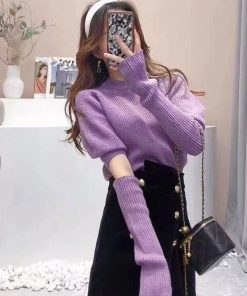 ニット・セーター | アームウォーマー ニットトップス 韓国風