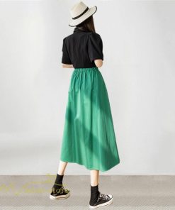 スカート | ハイウエスト ロングレトロ Aライン女性 ボトムス 春秋 夏 お洒落 カジュアル 20代30代40代 通勤 2022 エレガント