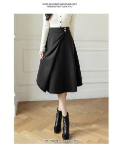 スカート | 秋 冬 レディース ボトムス ロングフレア ミモレ丈Aライン30代 40代 50代 着やせ 上品 秋冬 ラシャ 2022新作 通学 通勤