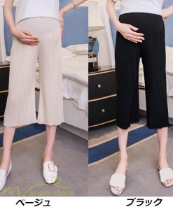 パンツ レギンス | マタニティパンツ 7分丈 レディース マタニティウェア 妊婦服 ウエスト調整 着痩せ 上品 カジュアル 大きいサイズ 産前 夏服 リブ お出かけ 薄手 きれいめ